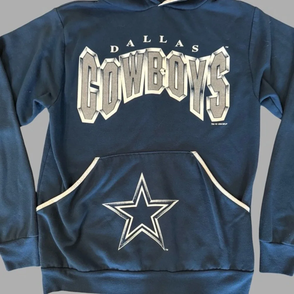 Dallas Cowboys NFL Vintage 90s Hoodie Size Small Football‎ Pullover Sweatshirt